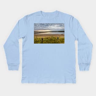 Early Morning at Great Salt Plains Lake Oklahoma Kids Long Sleeve T-Shirt